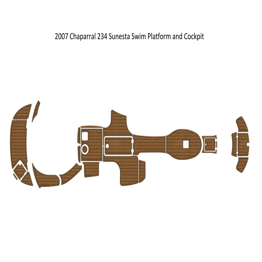 

2007 г., Chaparral 234 Sunesta, плавательная платформа, кабина, лодка, EVA пенопластовый напольный коврик из тика