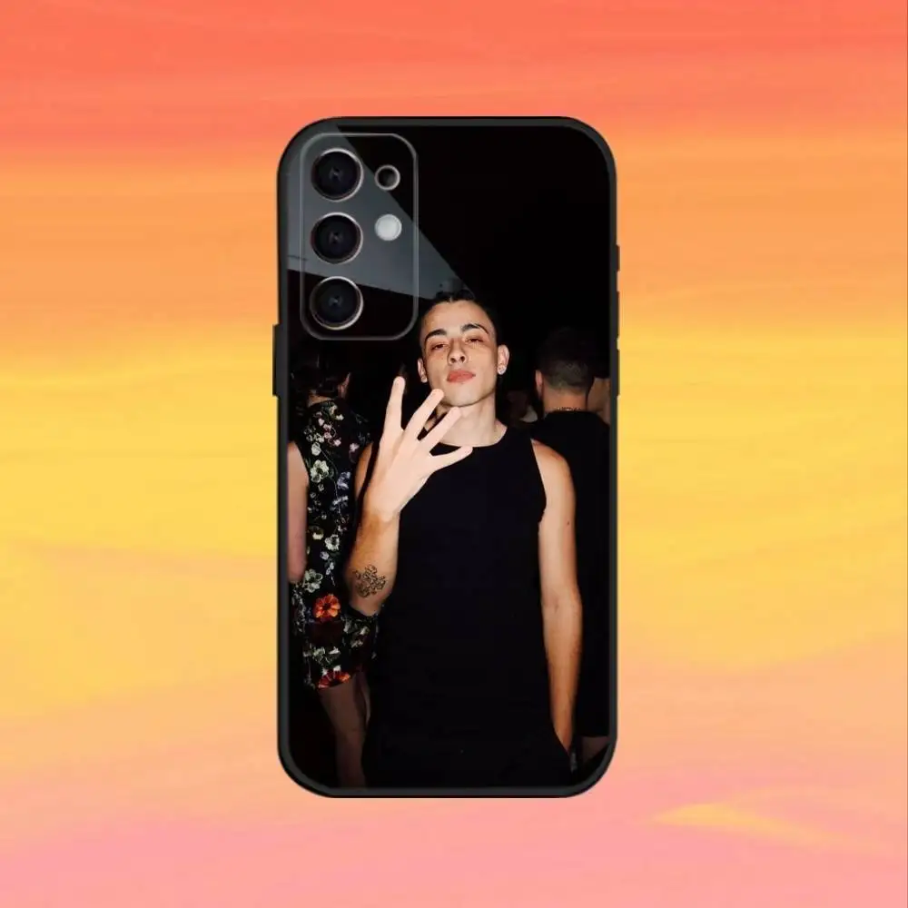 เคสโทรศัพท์นักร้องที-ทรูโน่สำหรับ Samsung S25,S24,S21,S22,S23,S30,Ultra,S20,Plus,Fe,Note,10,9,5G สีดำ