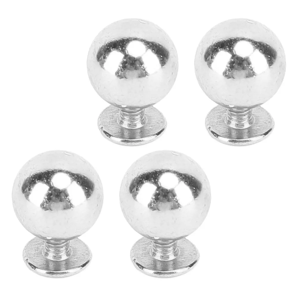 50sets Durable 8mm Diameter Ball Rivet Kits 6mm Screws Multifunctional Round Studs Rivets Metal Spikes Studs For Leather Crafts