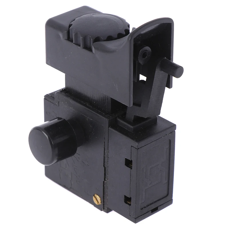 1 Piece Black Fa2-6/1bek 6A 250V Lock On Power Tool Electric Drill Speed Trigger Switch Botton Electric Tool Switch