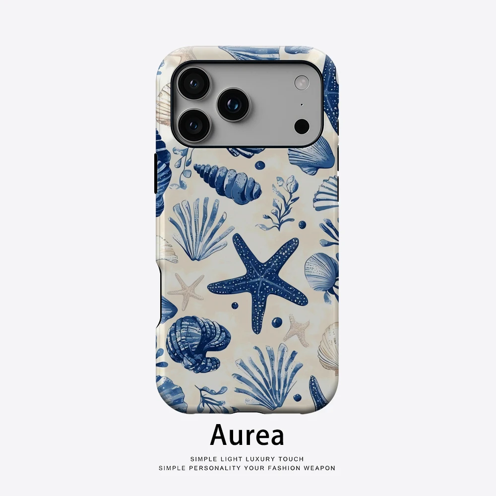Navy Beach Handyhülle für magnetische Handyhülle für iPhone 17 16 15 14 13 Pro Max Plus Single Double-Layer Tough Case