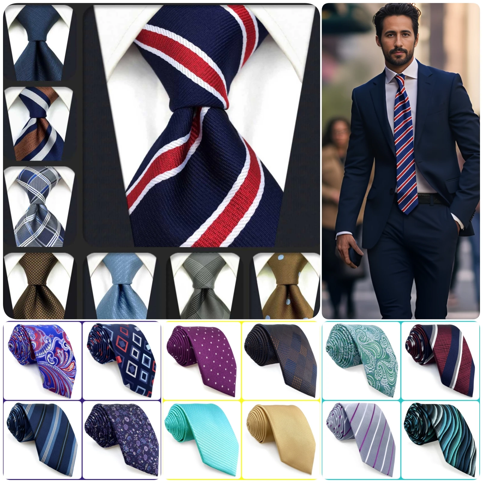 Extra Long Men's Necktie 160cm XL Ties for Men Business Wedding Blue Brown Gold Fashion Floral Plaid Vintage Gift Dropshipping