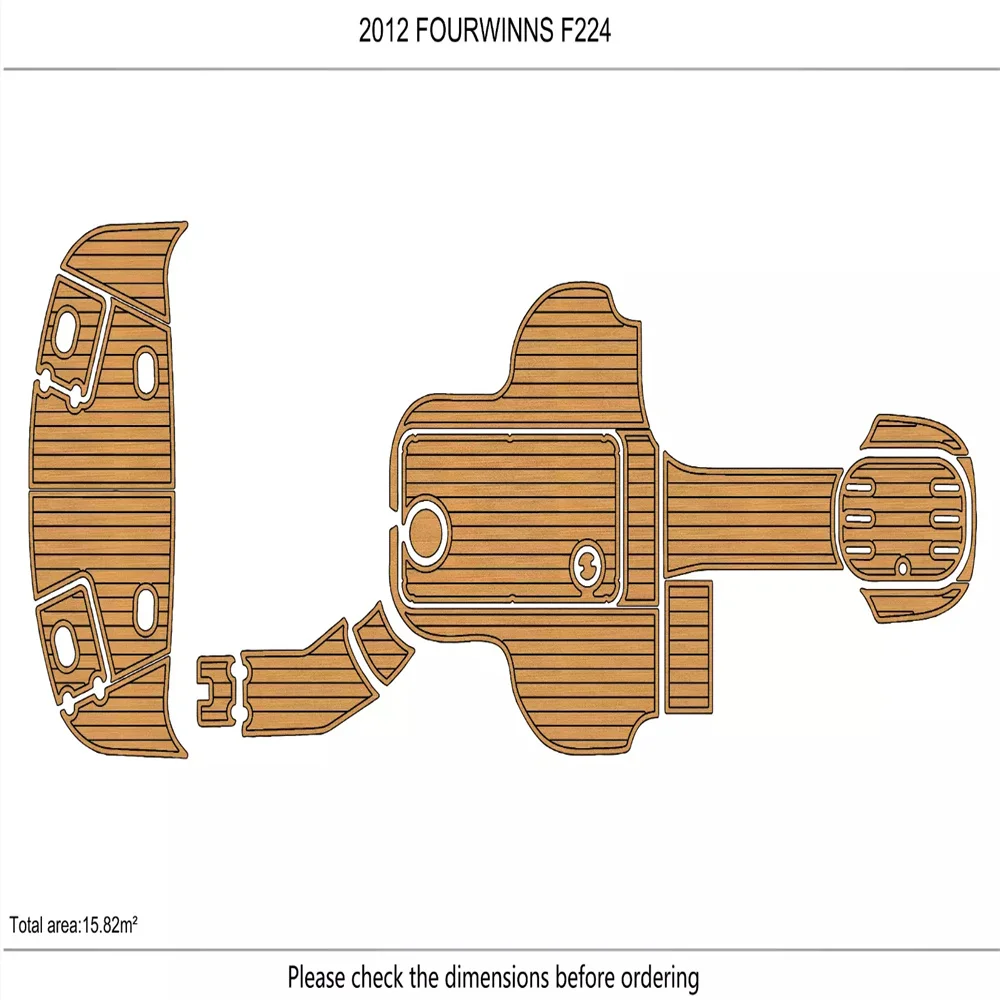 

2012 г., Fourwinns F224, плавательная платформа в кабине, 1/4 дюйма, 6 мм, EVA, Тиковый напольный коврик, самоклеящийся напольный коврик в стиле SeaDek, маринемат, Gatorstep