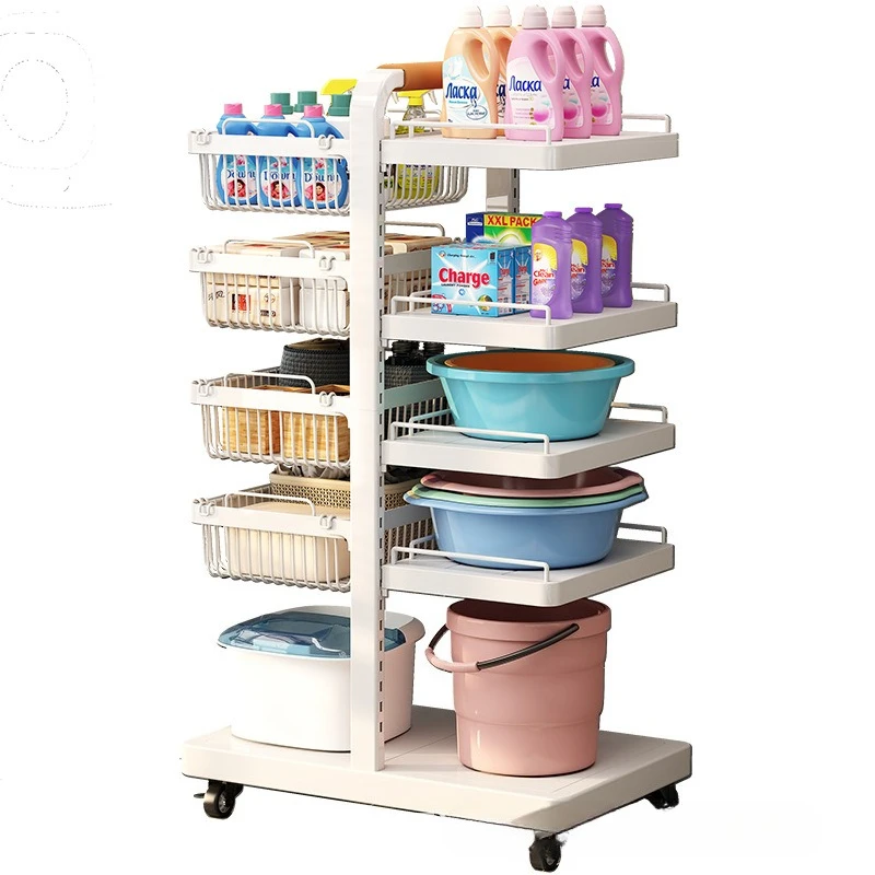 

Washbasin rack, toilet, shelf, floor type, multi-layer, adjustable, storage shelf