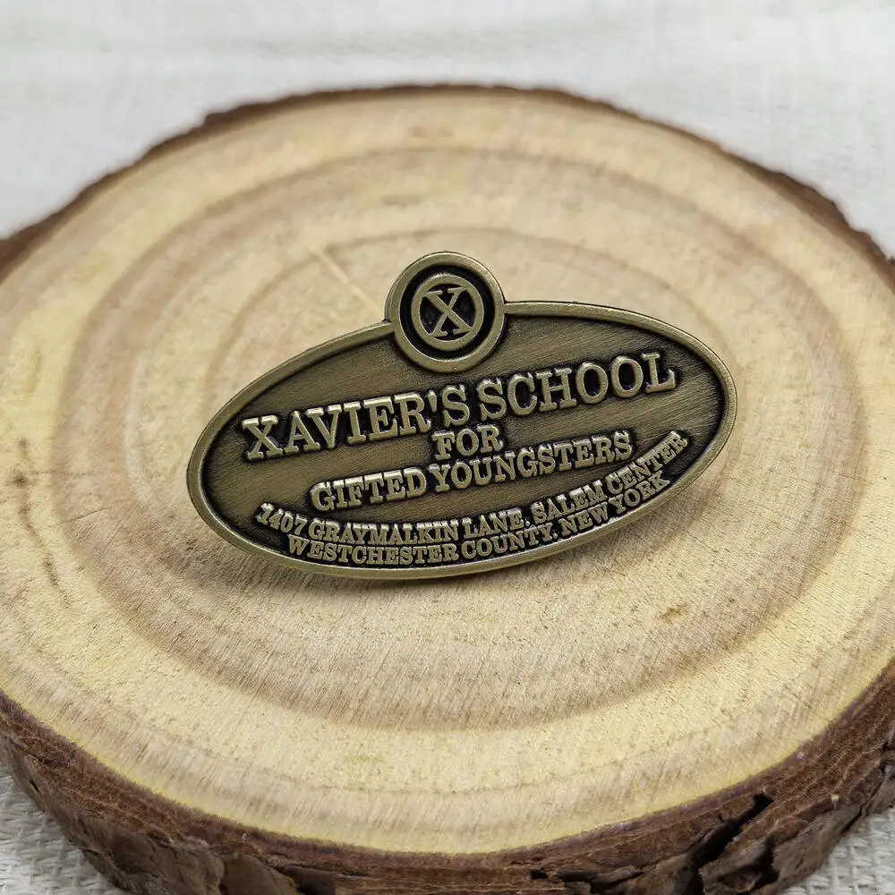 Movie X-Hero Brooch Xavier’s School for Gifted Youngsters Badges Movie-Inspired Metal Enamel Pin Fan Collectible Gift Decoration