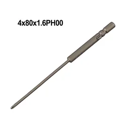 4mm Magnetic Screwdriver Bit Round Shank Drill Bit PH00 PH0 PH1 PH2 Electric Cross Batch Head Screwdriver Bit For 800 Hand Tools