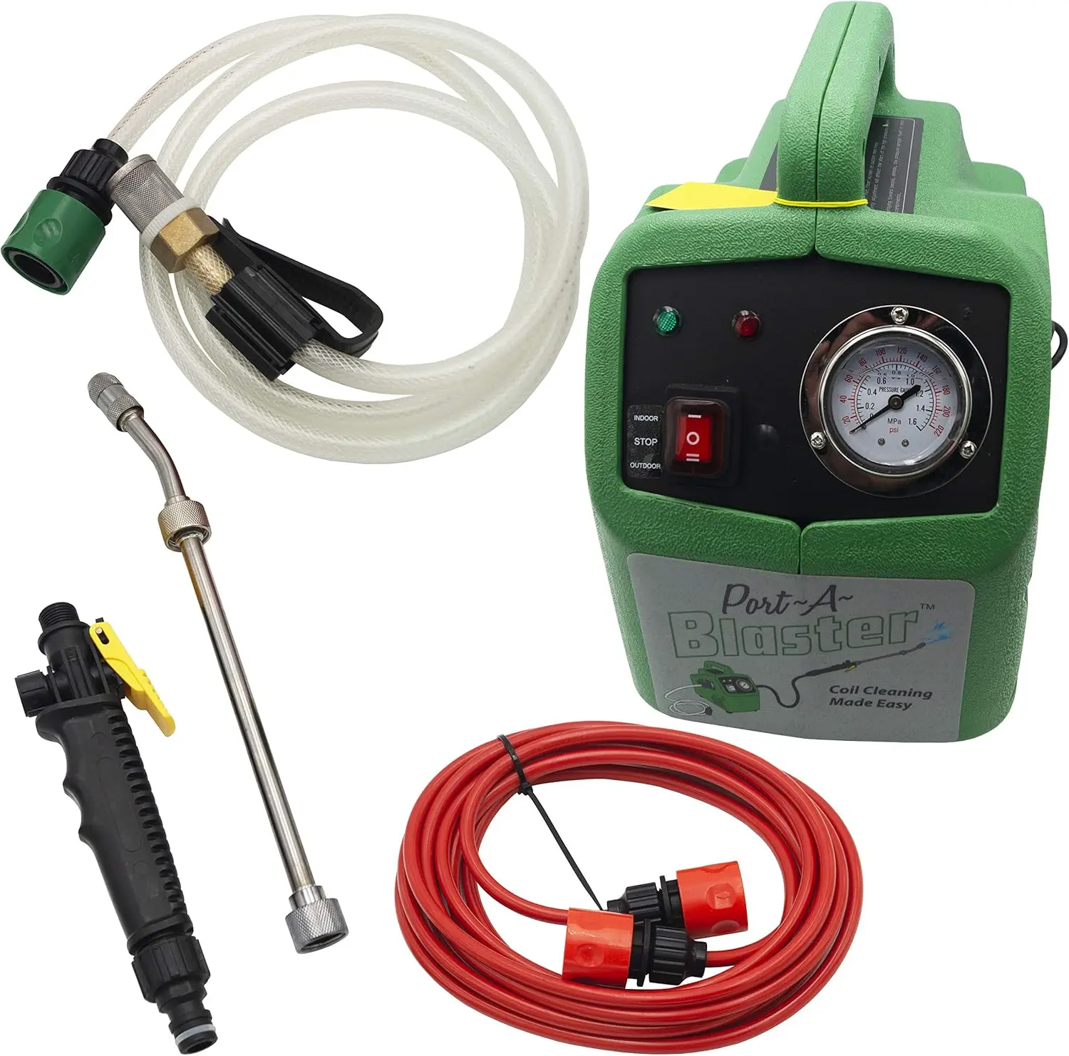 ZPB140 Port A Blaster HVAC Coil Cleaning Portable Pressure Washer 120VAC 80W Green