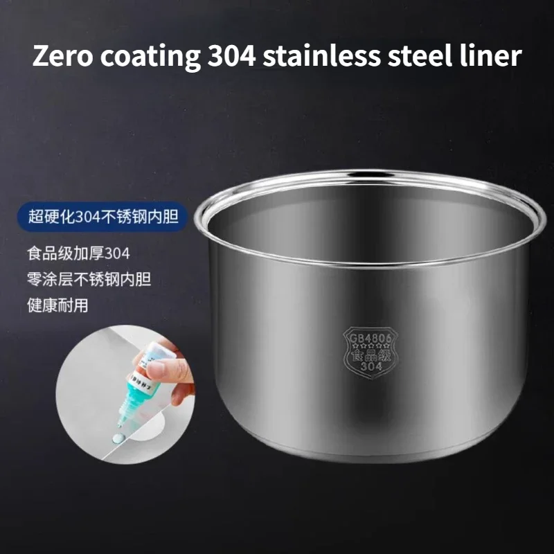 หม้อหุงข้าวสเตนเลส304 2L 110V/เซรามิกเคลือบชั้นในบ้านหม้อหุงข้าวขนาดจิ๋วอัจฉริยะแบบไม่เคลือบผิวขนาดเล็ก Lonchera electrica