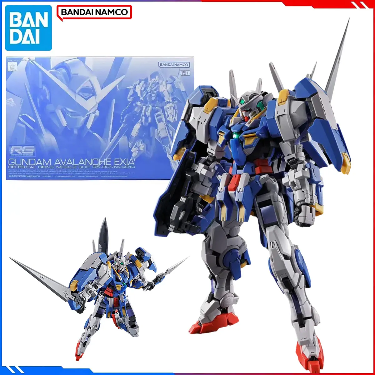 

Оригинальная фигурка Bandai Gundam, наборы моделей RG 1/144, аниме-фигурки GUNDAM AVALANCHE EXIA', экшн-модель, игрушки, подарок для детей