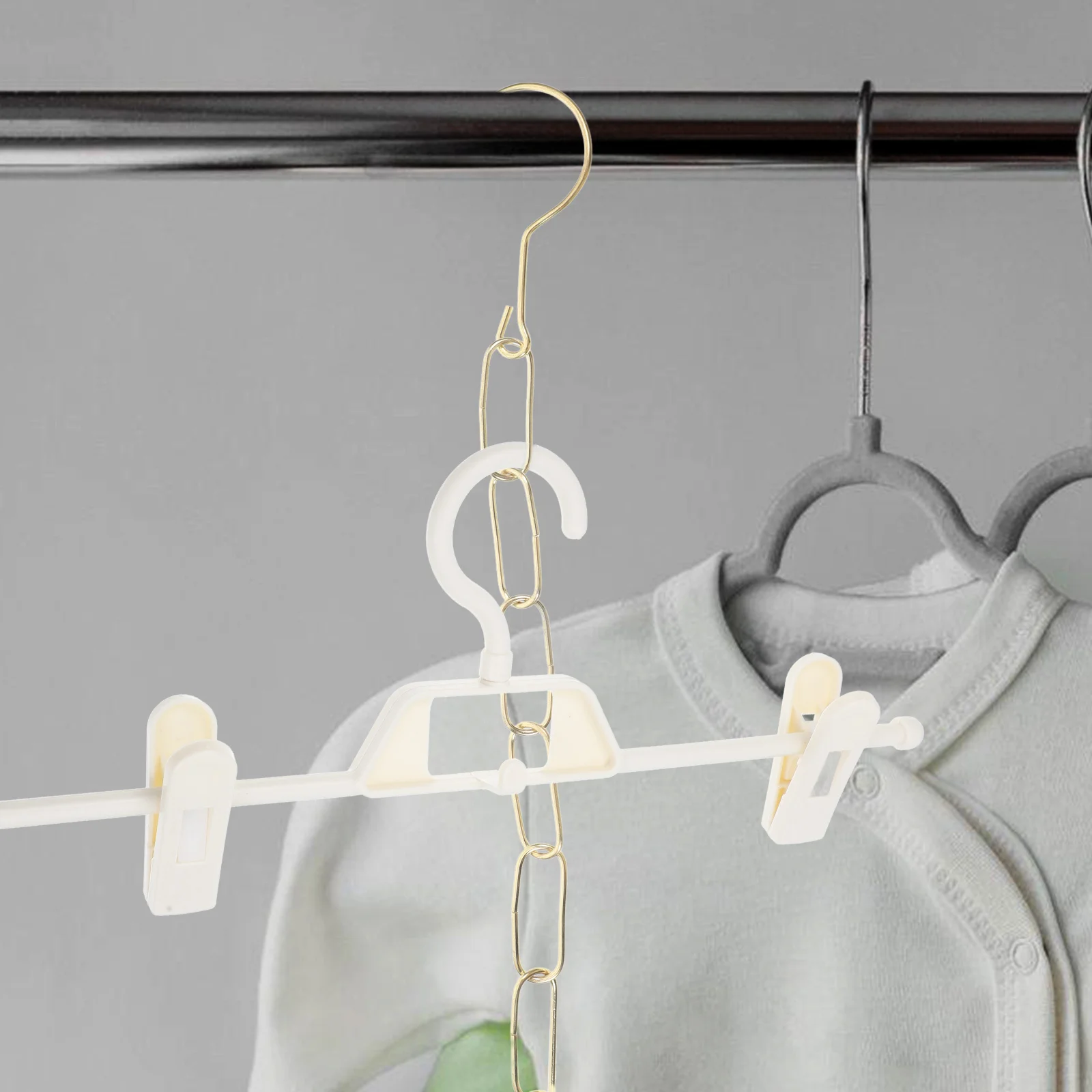 

10Pcs Metal Garment Display Chain Easy Installation Lightweight Jack Chain for Market Shops Costume Chains Jack Chains