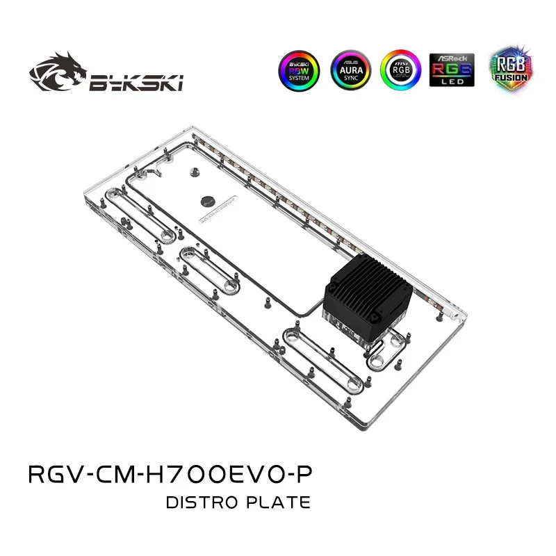 

Bykski Water Cooling Distro Plate For Cooler Master HAF 700EVO,Acrylic Reservoir Res Pump Waterway Board RGV-CM-H700EVO-P