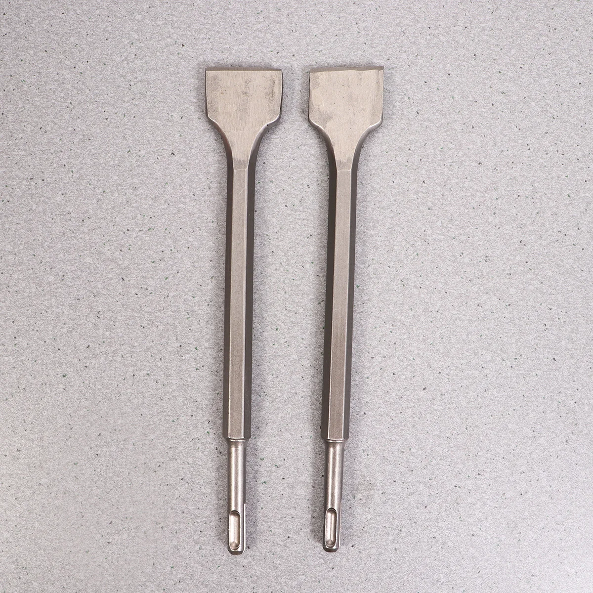 

2Pcs Electric Hammer Chisel Cement Wall Drill Hexagon Handle Widen Flat Chipper Long Lasting Stone Brick Suitable Fine Polishing