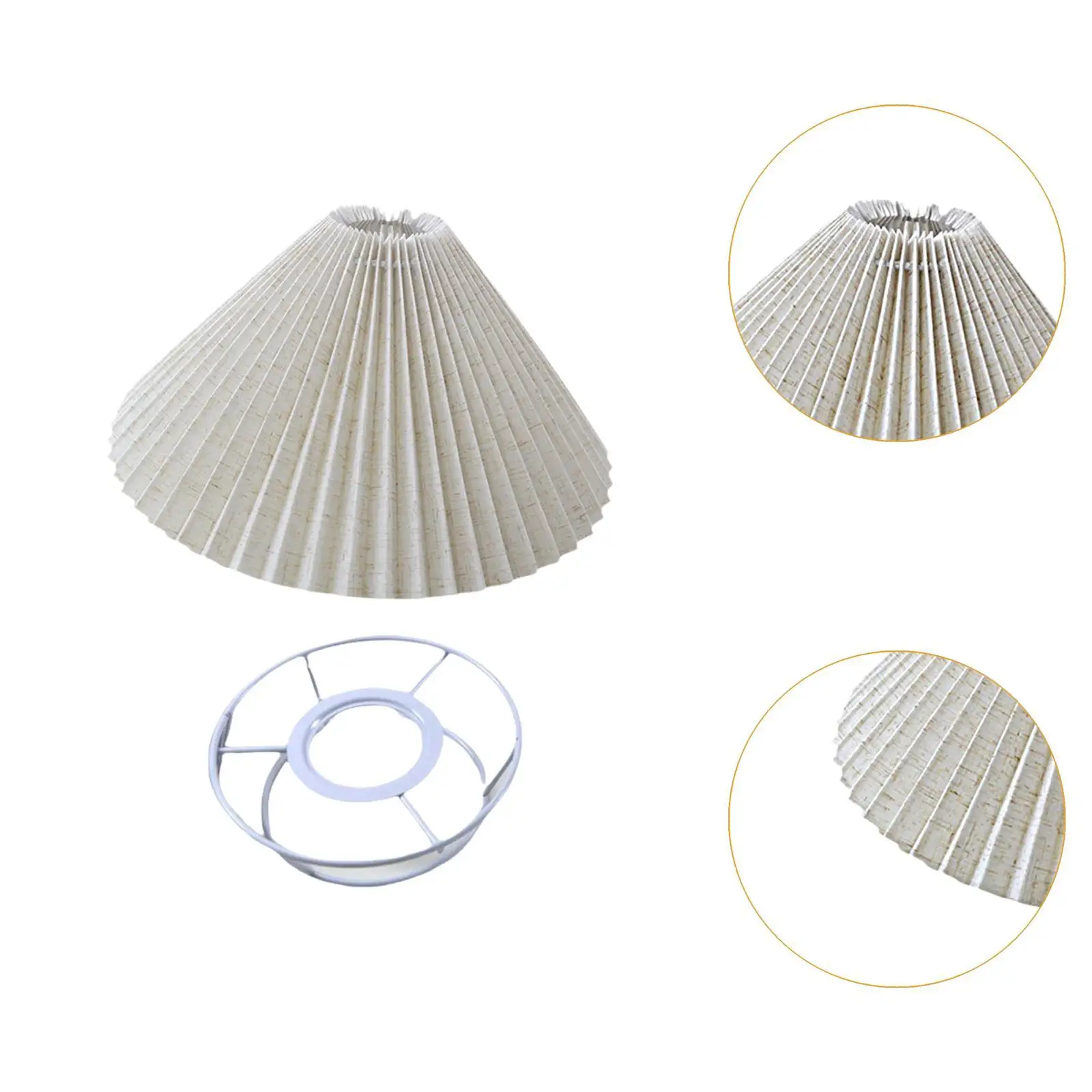 Pleated Lamp Shade Replacement Easy Assembly Lighting Fixtures Simple Ceiling