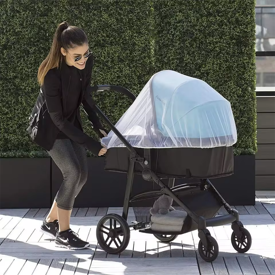 Rede Mosquiteira Portatil para Carrinho de Bebe e Mini Berco
