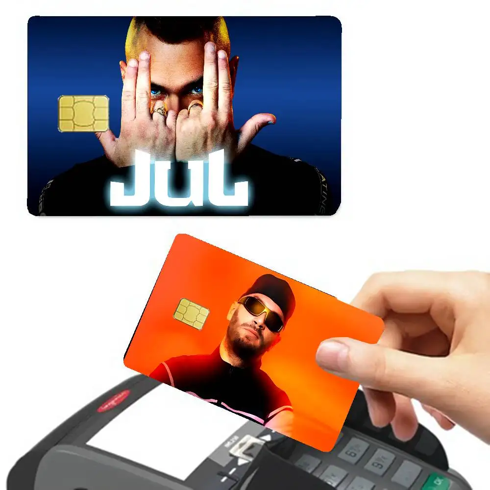 Kpop Singer JUL Anime Front Cover Film Sticker Skin for Credit Debit Card Small Large Chip