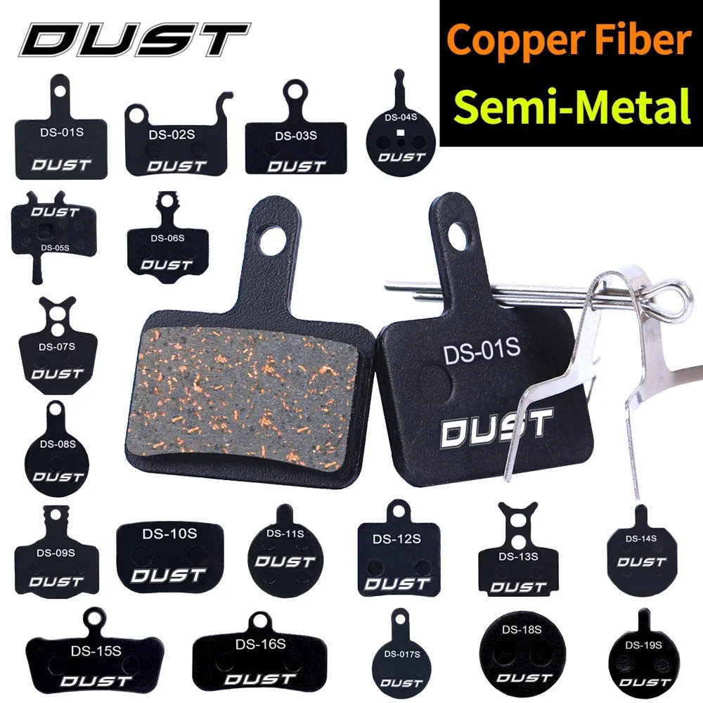 DUST 10 Pairs MTB Bike Brake Pads, Bicycle Disc Brake Pads Semi-metallic Material for Hydraulic/Line Pulling Brake M446 E3 M355