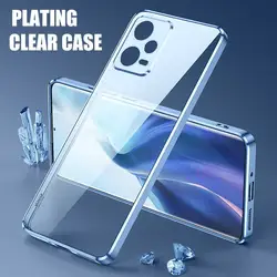 Coque transparente en silicone pour Xiaomi, pare-chocs plaqué de luxe, coque transparente pour Redmi Note 12 Pro Plus, 4G, 5G, casque X5, X5 Pro, Note 12 S, 12 Pro