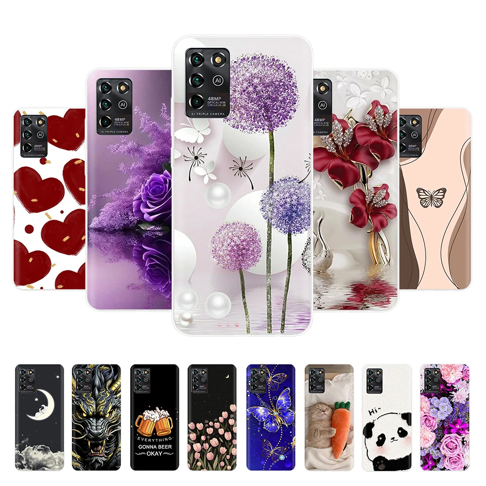 Para ZTE Blade V30 Vita Funda moda Funda transparente suave silicona a prueba de golpes contraportada para ZTE Blade V30 Vita 8030 V 30 9030 Coque