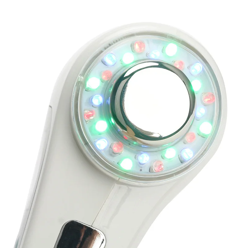 1 Mhz 3 Mhz Ultrasonic Face Skin Care เครื่อง 7 สี LED Photon เครื่องมือความงาม Body Slimming Anti Cellulite อุปกรณ์นวด