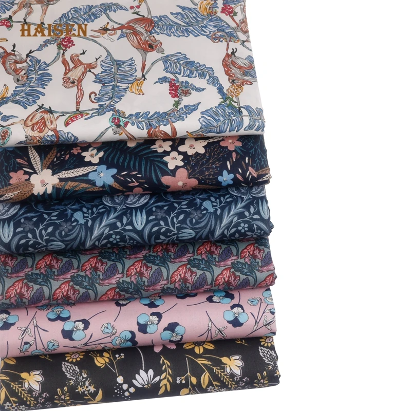 Fashion Floral,Soft Full Cotton Twill Fabric Printed Cloth For DIY Sewing Quilting Baby&Child Bedding,Clothes,Textile Material