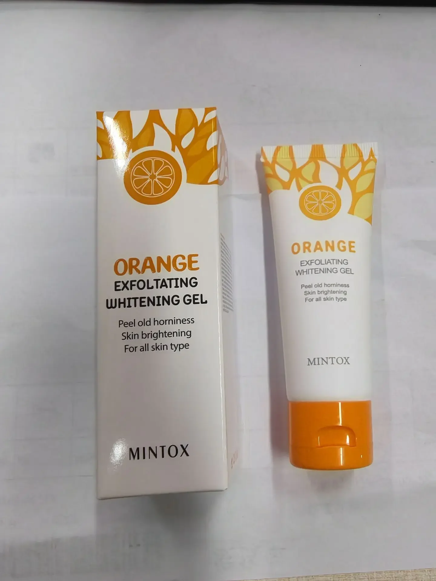 Oranje Exfoliatie Peeling Gel Reinigende Poriën Verhelderen En Stralen Zachte Exfoliatie Mee-Eter Exfoliërende Gel Peeling