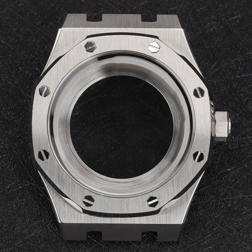 41mm achteckiges Uhrengehäuse, Armbänder, Saphirglas für Royal Oak 31,8mm Zifferblatt NH34 NH35 NH36 NH38 NH70 NH72 4R 7S26 Uhrwerk – Detail 9