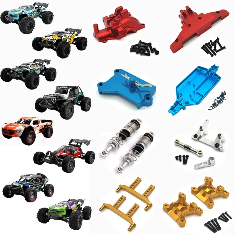 

Metal Steering Assembly Shock Tower Body Pillars Gearbox Case For SCY 1/16 16101 16102 16103 16106 16201 PRO JJRC C8805 Q130A