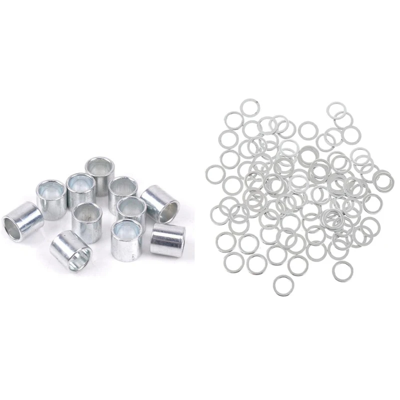 100 Pack Skateboarding Standard Speed Washers & 50Pcs Skateboard Wheels Bearing Spacer Scooter Wheel Bearing Spacer