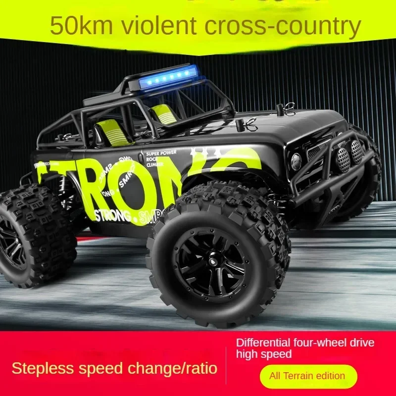 1:16 40KM/H Or 50KM/H 4WD RC Car With LED Remote Control Cars High Speed Drift Monster Truck for Kids 1813 RC Toys birthday