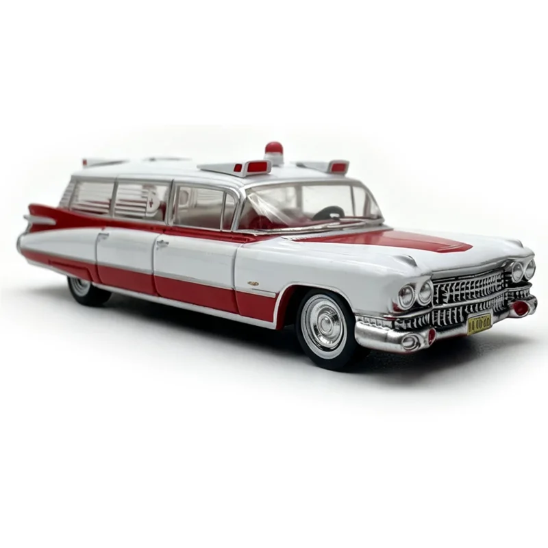 OXFORD 1/87 Scale Ambulance Alloy Retro Car Model Adult Gift Static Finished Decoration Desktop Creative Souvenir Toy