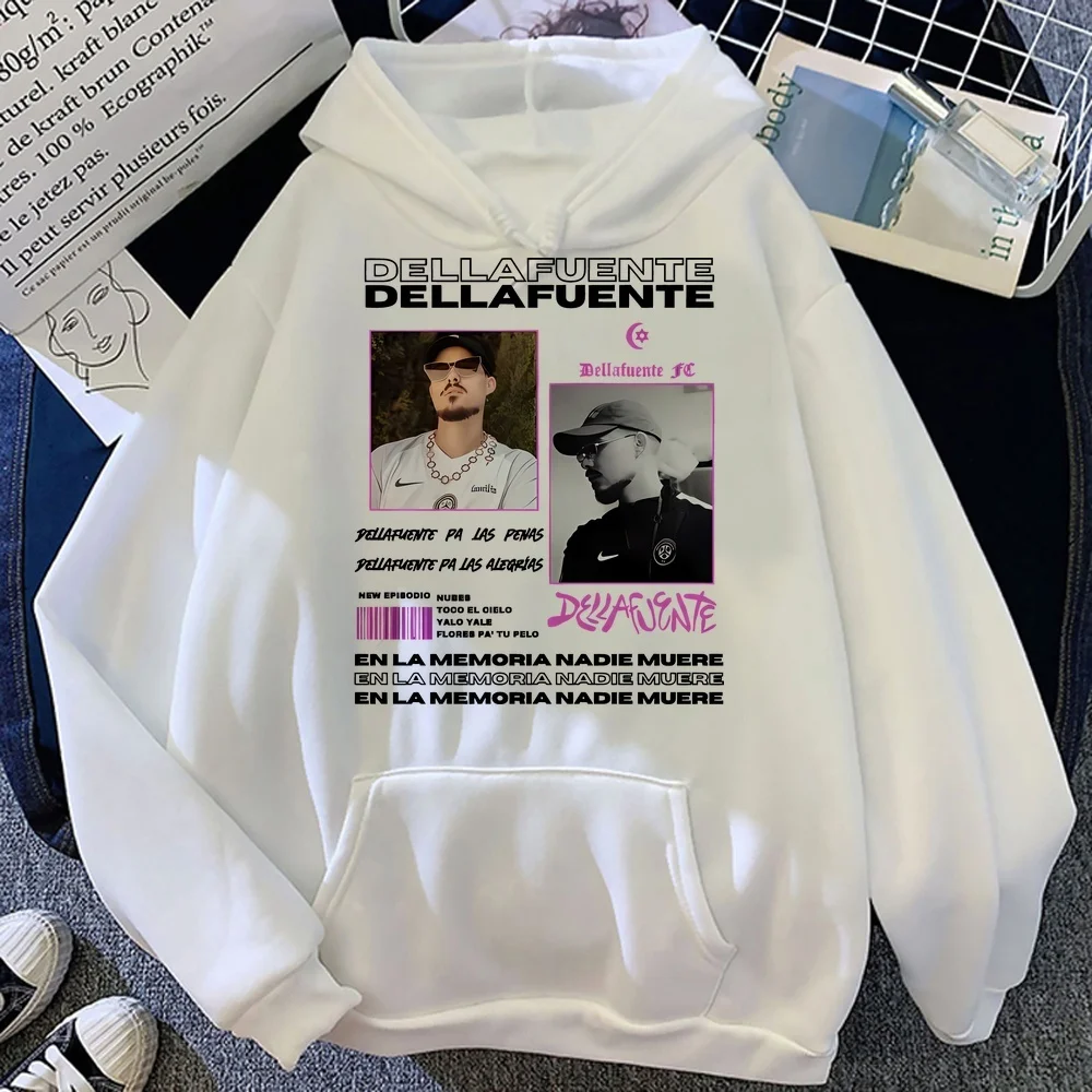 Dellafuente sweatshirt kawaii fashion japanese anime 2026 gothic winter warm male Women Loose