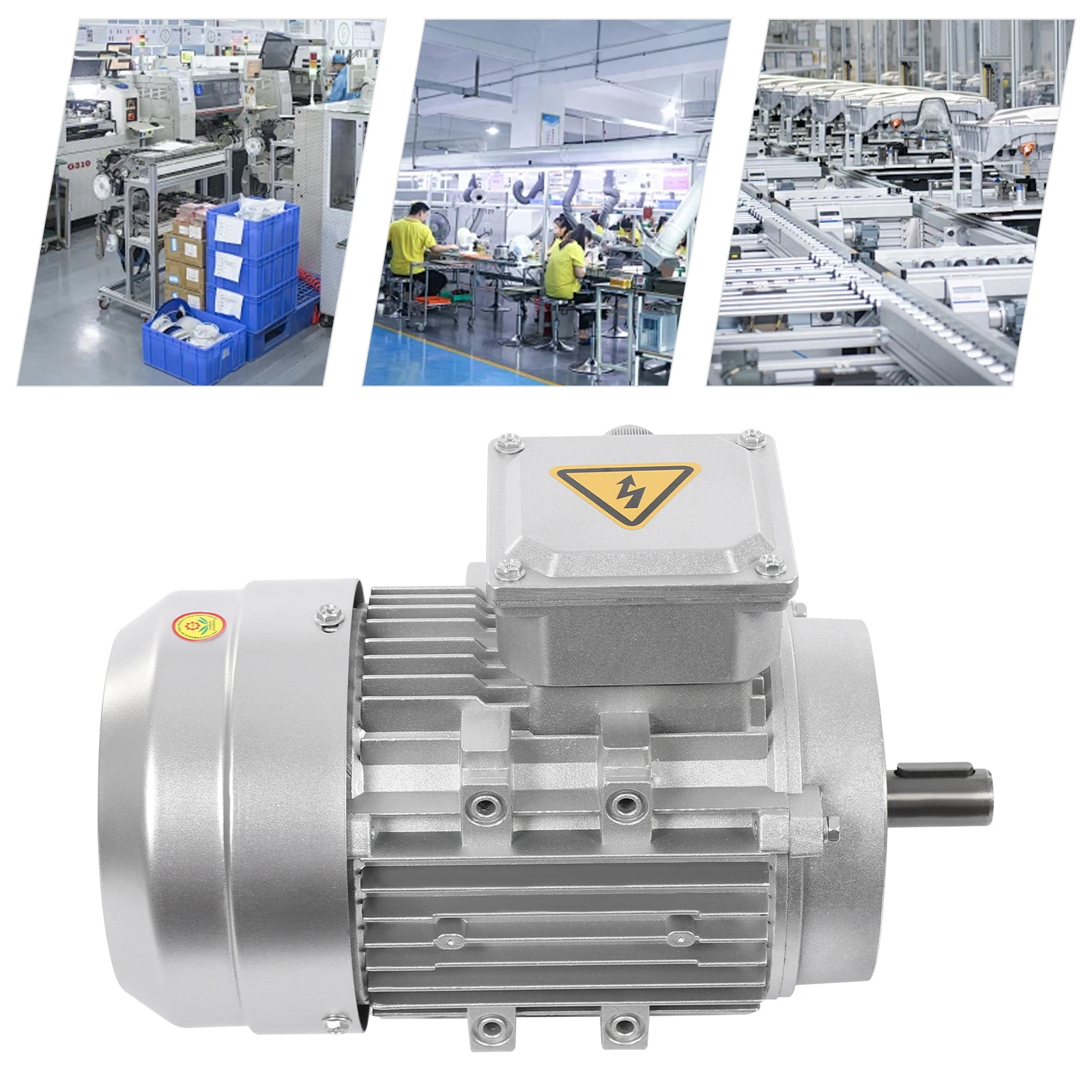 محرك كهربائي 1 حصان عالي الطاقة محرك غير متزامن أحادي / ثلاثي الطور لبناء الآلات #6