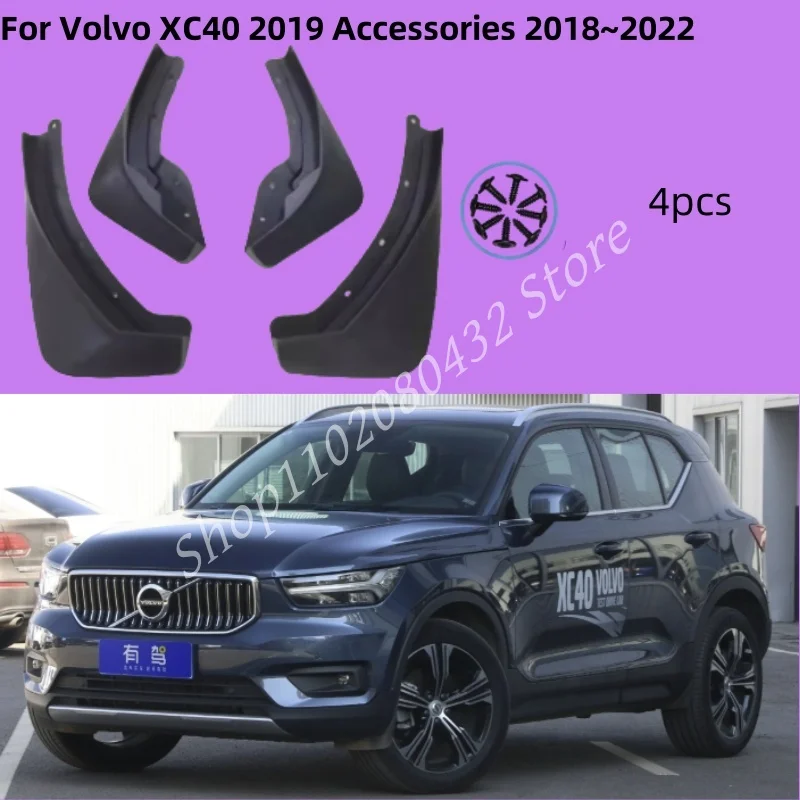

Car Anti-splash Mudguards For Volvo XC40 2019 Accessories 2018~2022 Car Mud Flaps Splash Guard Front Rear Fenders Accessories