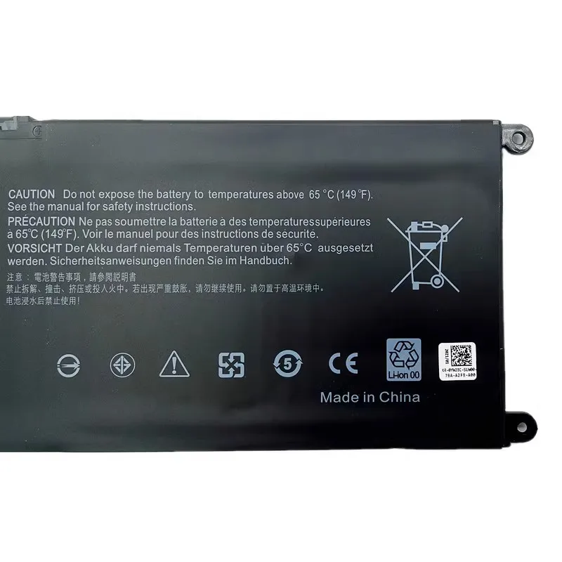 Imagem -03 - Bateria Wdx0r Wdxor11.4v 42wh para Dell Inspiron 13 14 15 17 5000 7000 P69g001 5378 5379 5770 5570 P69g Vostro 5471 Notebook Novo