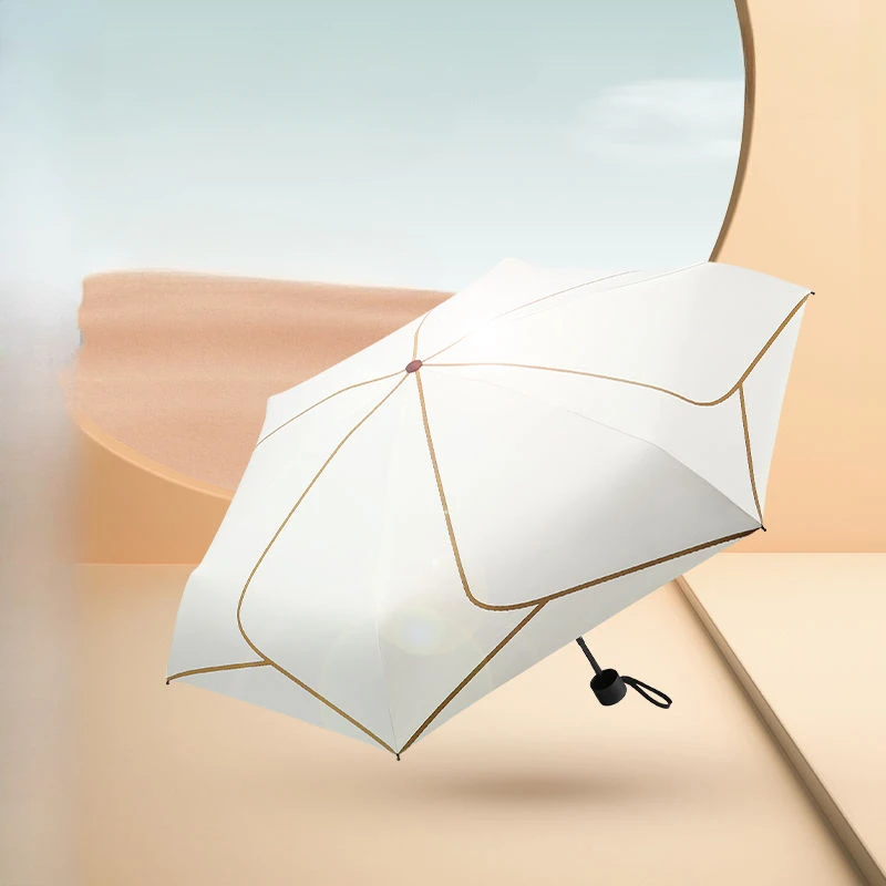 Folding Sun Umbrella, UV Protection, Simplicity, Household, Rain Gear, Outdoor, Automatic, Rain and Sun Technology