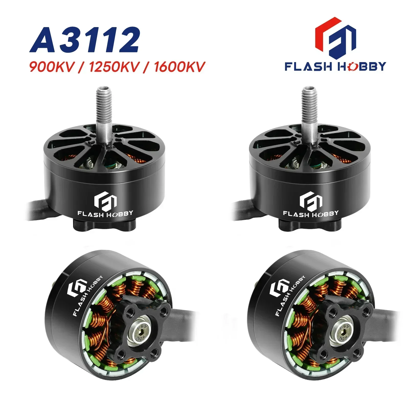 

FlashHobby A3112 3112 Brushless Motor 900KV 3-6S LIPO