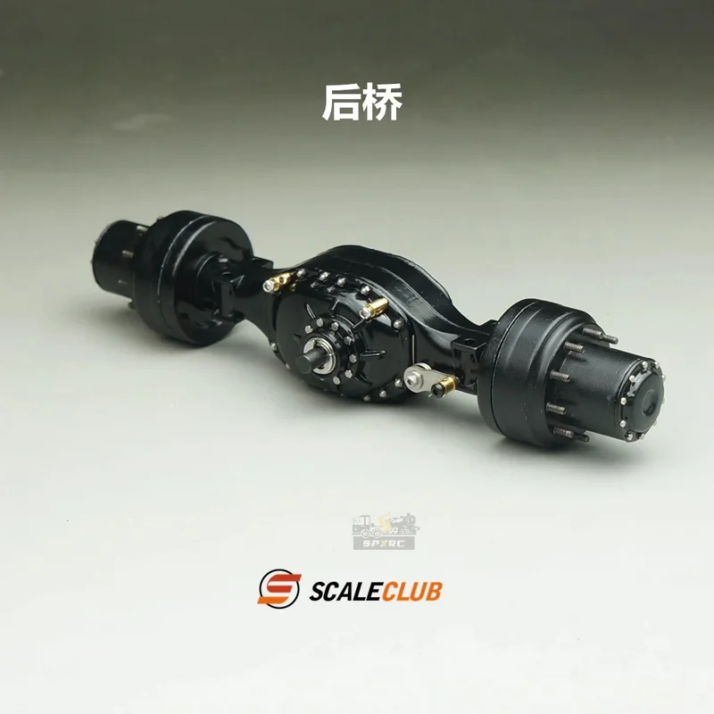 Scaleclub 1/14 Modder Hoofd Tractor Nieuwe Wiel Reductie Slot Verschil Gebroken Transmissie Power Achteras Voor Tamiya Lesu Truck