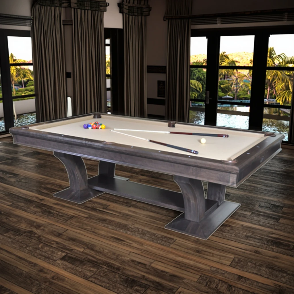 2025 Top Sale Solid Wood Slate Rustic Pool Table 7ft/8ft/9ft Pool Table Billiard Table With Free Accessory Kit Used for Villa