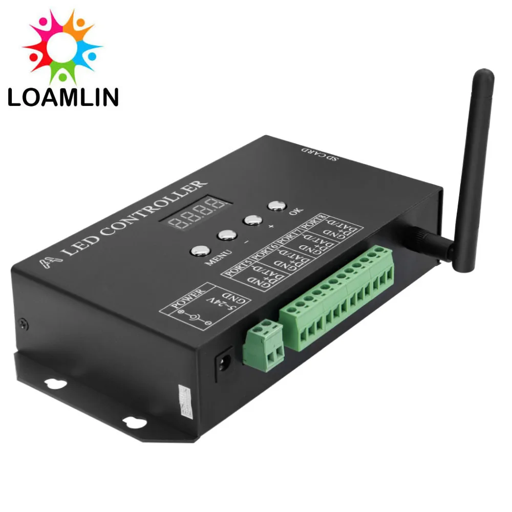 H807SA 8CH WS2811 WS2812B Art-Net DMX512 SPI LED Controller H807SB WIFI 4CH WS2812 WS2813 WS2815 Pixel LED Controller DC5-24V