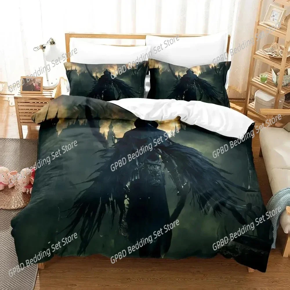 3D Print Game Lady Maria Bloodborne Bedding Set Single Twin Double Queen King Cal King Size Bed Linen Set