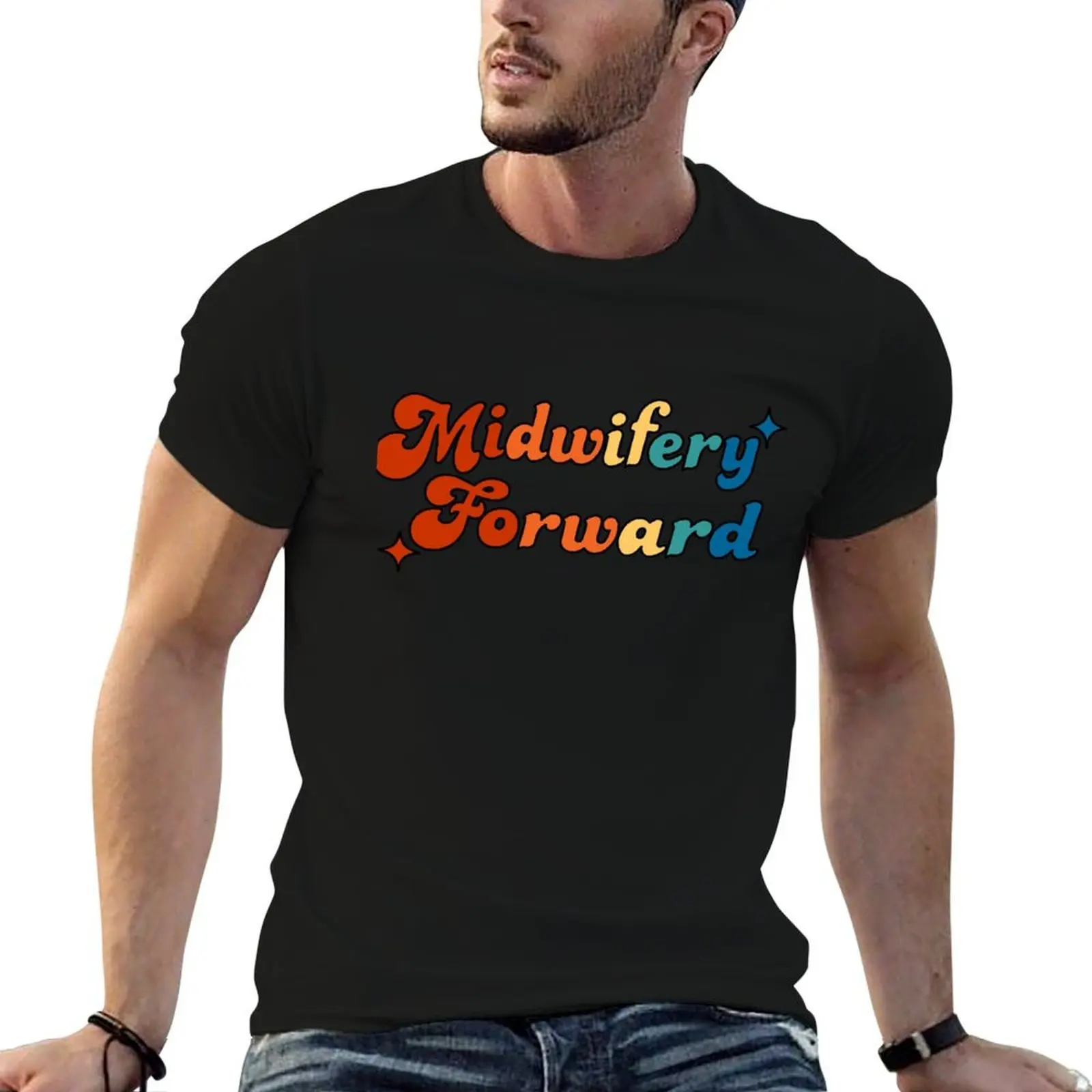 Midwifery Forward Rainbow T-Shirt Clothing new gifts and t-shirts mens workout shirts