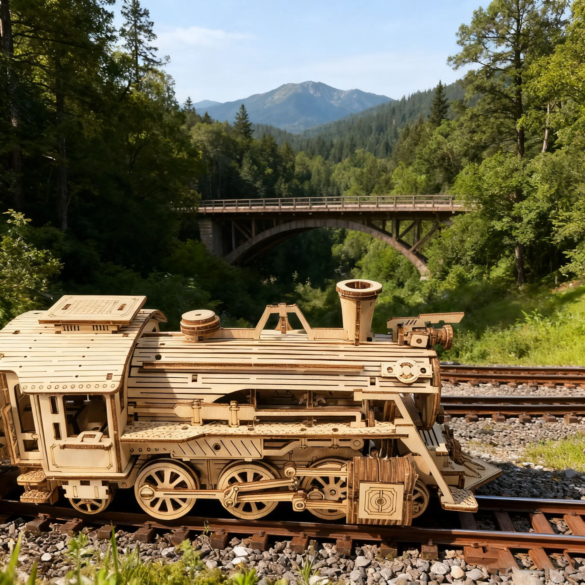 3D 나무 기차 퍼즐 모델 장난감 퍼즐 DIY 나무 트럭 조립 교육용 생일 선물 크리스마스 선물