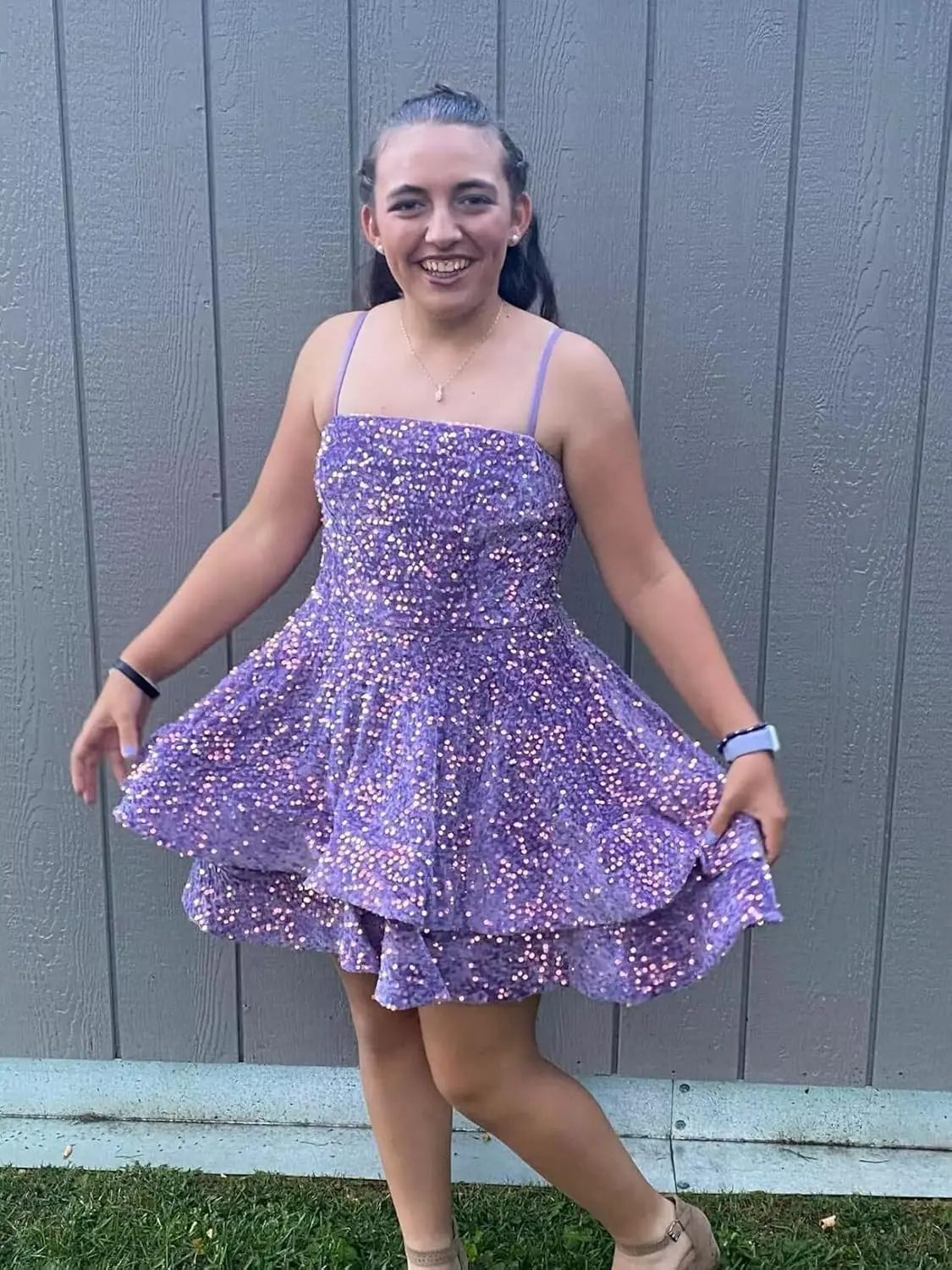 Sequin Short Homecoming Dresses for Teens 2026 Sparkly Spaghetti Straps Sweet 16 Prom Cocktail Dress Mini Dress Graduation Dress