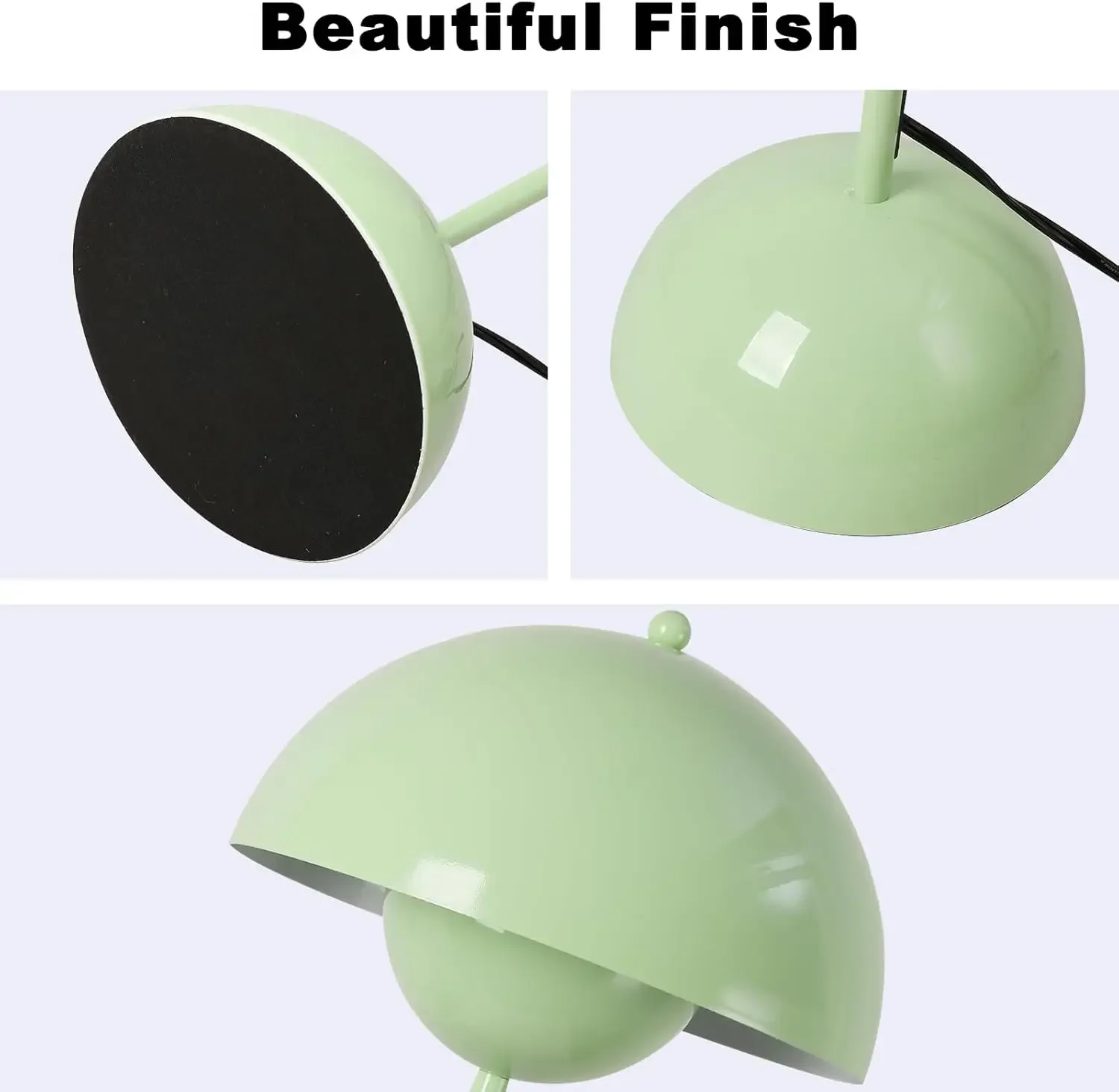 Modern Floor Lamp for Living Room, Industrial Tall Standing Lamp for Bedroom, Metal Shade Reflecting Light Reading Floor Lamp