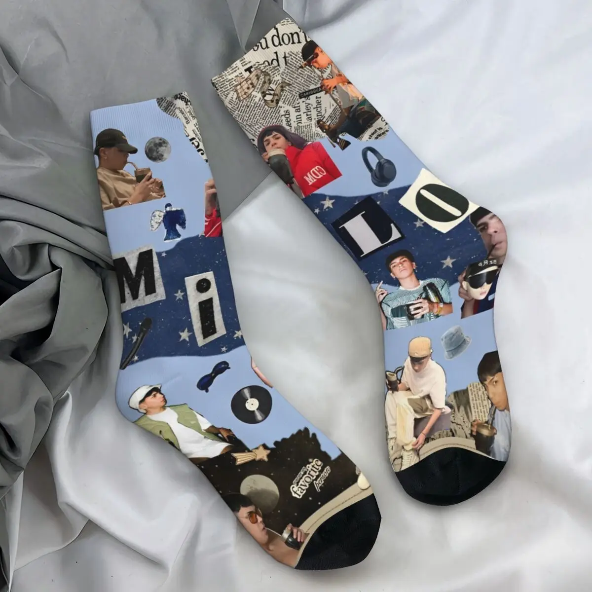 Rapper Milo J 111 Album Stockings Couple Socks Comfortable Gothic Socks Autumn Skateboard Anti Skid Socks Birthday Present