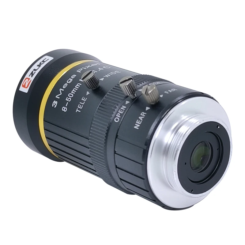 ZLKC 8-50 мм варифокальный объектив для камер видеонаблюдения 1/2.3 ''C Mount 3MP Lens for 4k CCTV Video Cameras