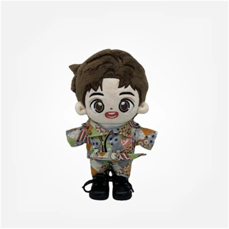 

HK idol 20CM plush doll doll clothes HK Mirror band the same costumes cotton stuffed doll accessories children's gifts