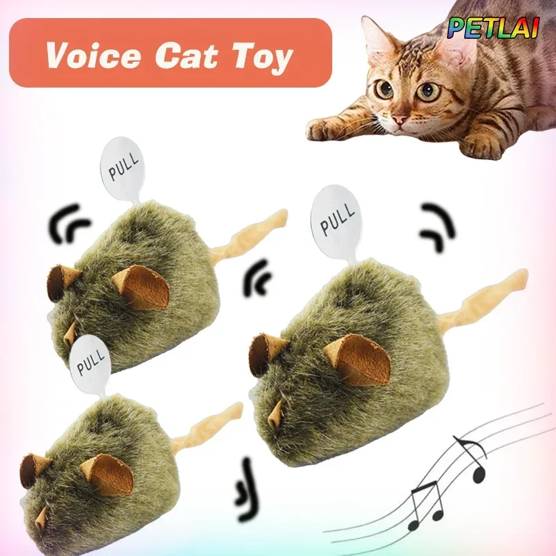 

Cat toy Mouse Birdsong Interactive noise maker toy catch mouse self-entertainment boredom relief teeth grinding training toys
