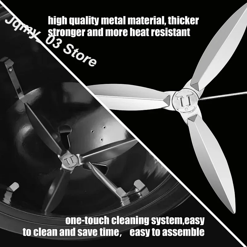 

22-1/2-Inch Silver One-Touch Cleaning System Kit For Weber Kettle Grills for 7444 Weber Grill Replacement Parts for Grill Bottom