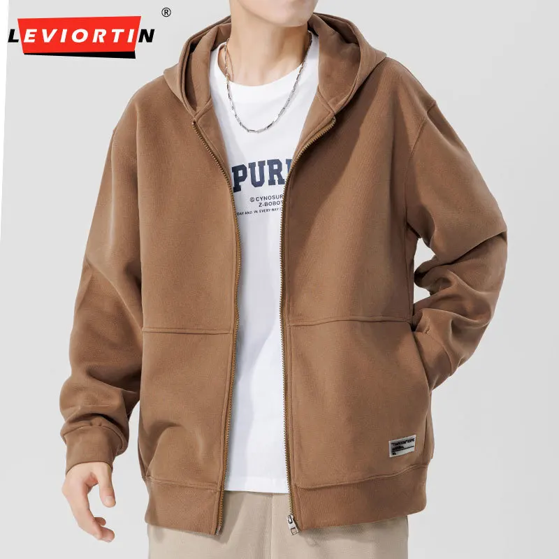 

2025 осенне-зимняя свободная повседневная куртка с капюшоном в американском стиле ретро, модная и универсальная спортивная рубашка-кардиган для пар